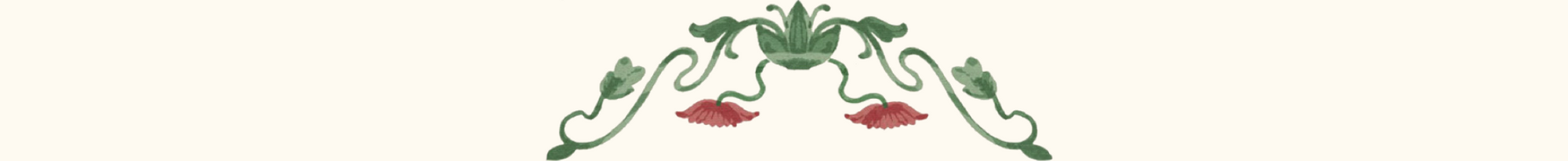 A red and green herbal decoration for postpartum nutrition provided by Laroot World, an organic, local, gluten free New York City flexitarian, pescatarian, carnitarian, vegan, and vegetarian meal delivery service 