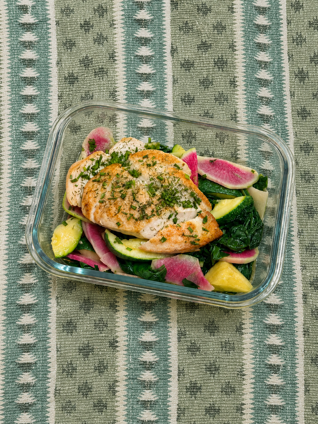 The Immunity Lunch Balkan Herb Salad With Roasted Chicken